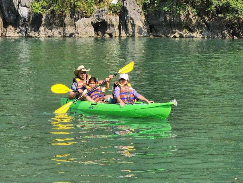 2-Day Lan Ha Bay & Cat Ba Cruise w/ Kayaking, Biking & More - The Evening: Swimming, Spring Rolls, and Squid Fishing