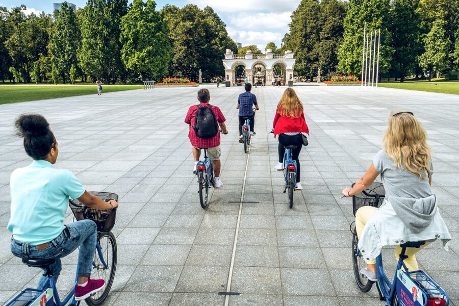 3-Hour Guided Cycling Tour of Warsaw - From the Warsaw Uprising Monument to Castle Square