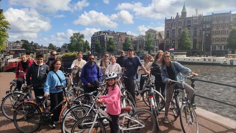 Amsterdam bike tour with a French-speaking guide local! - Anne Frank House and the Jordaan