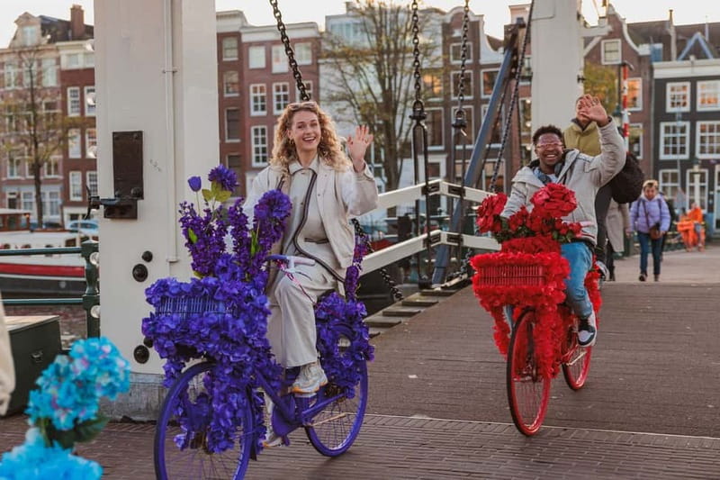 Amsterdam: City Centre, Guided Bike Tour on Flower Bikes - Anne Frank House and Westerkerk