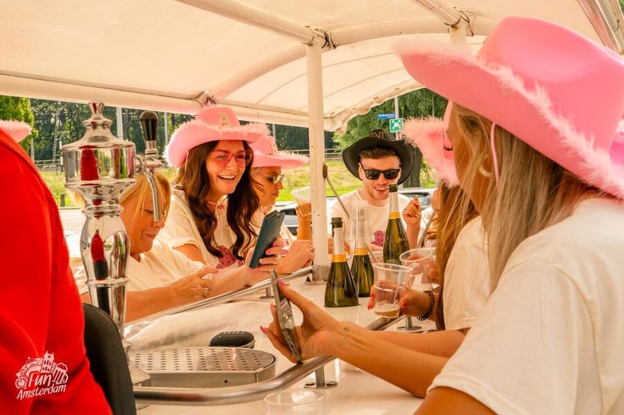 Amsterdam: Dutch Prosecco Party Bike - The 65-minute ride around Sloterdijk