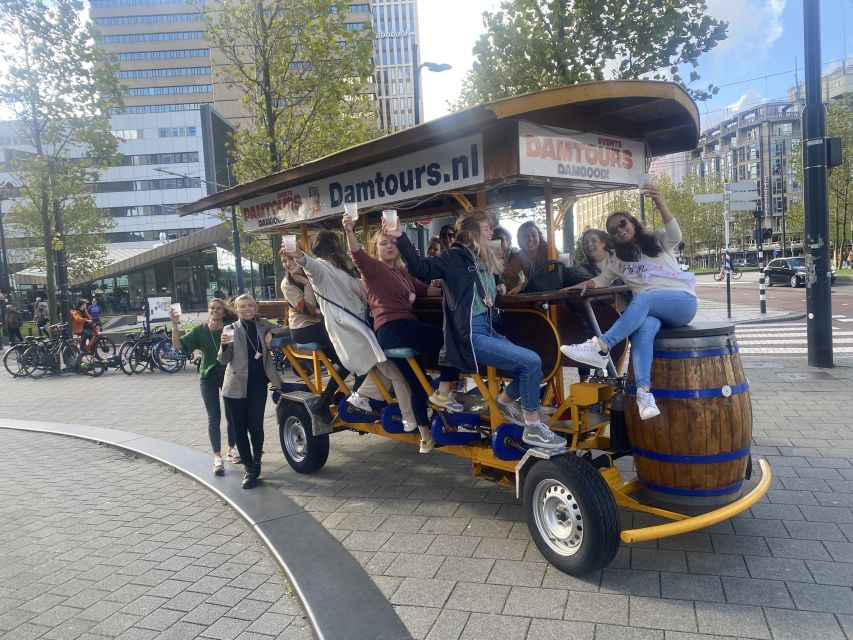 Amsterdam: Guided Beer Bike or Prosecco Bike Tour - Key points at a glance