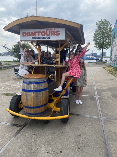 Amsterdam: Guided Beer Bike or Prosecco Bike Tour - The 85-minute ride and what you will see