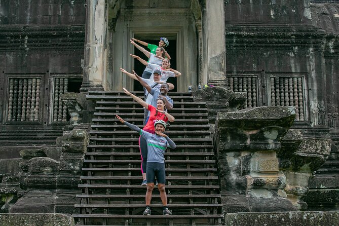 Angkor Sunrise Bike Tour / E-Bike or Tuk Tuk - Bayon, Angkor Thom, and the forest tracks