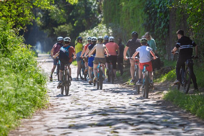 Appian Way & Aqueducts small group e-bike tour(catacombs & food) - The road surface is part of the experience