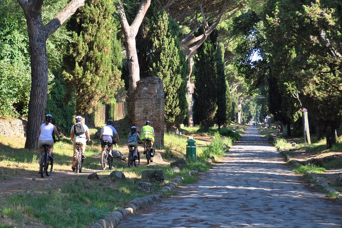 Appian Way, Catacombs and Aqueducts Park Tour with Top E-Bike - Caracalla’s Baths finish the longer ride