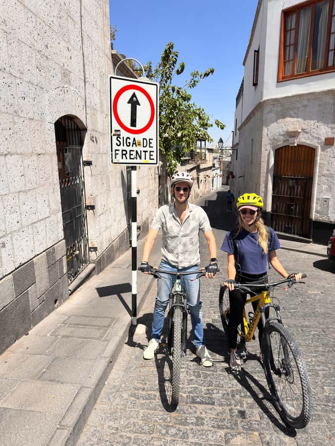 AREQUIPA BIKING CITY TOUR - The Company cloisters and Arequipa’s architecture
