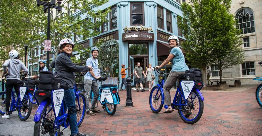 Asheville: Downtown E-Bike Tour - Grove Arcade brings you into the city center