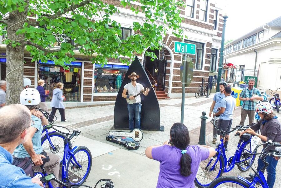 Asheville: Downtown E-Bike Tour - Pack Square explains Asheville’s center