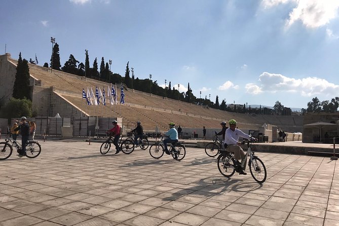 Athens by E-Bike: Monuments, Food & Transfers (Cruise Tour) - The Panathenaic Stadium and modern Olympic history