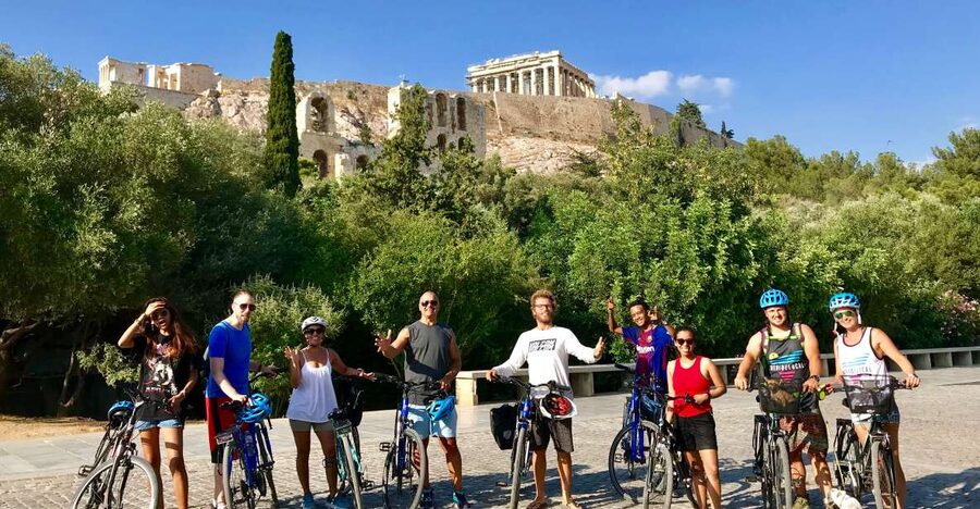 Athens: City Bike tour with Acropolis Visit Option - Finishing at the Temple of Olympian Zeus