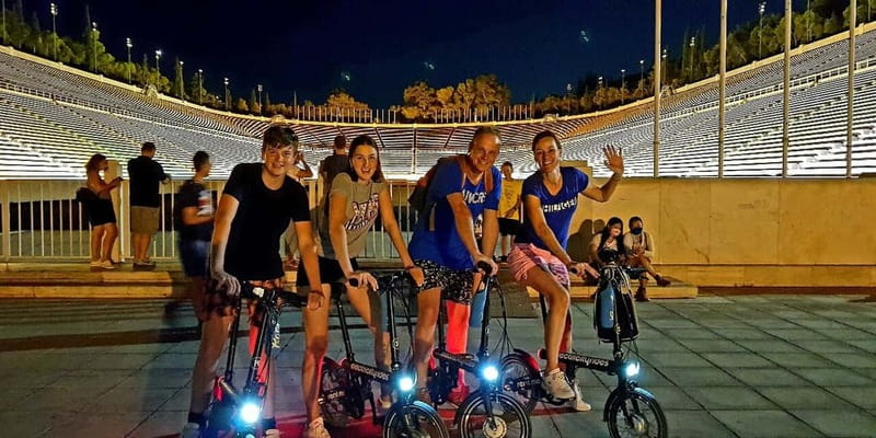Athens: Discover the City Electric Bike Night Tour - The Academy of Athens and the city’s grand civic center