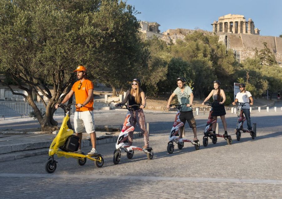 Athens Highlights by Electric Trikke Bike - Hadrian’s Arch and the Temple of Olympian Zeus