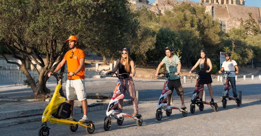 Athens Highlights by Electric Trikke Bike - Roman Agora, Tower of Winds, and Hadrian’s Library