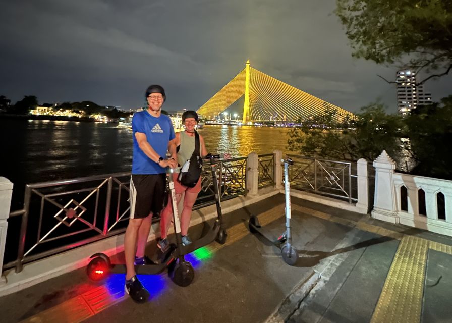 Bangkok By Night by Electric Scooter &/or Bike - Wat Arun and the Grand Palace