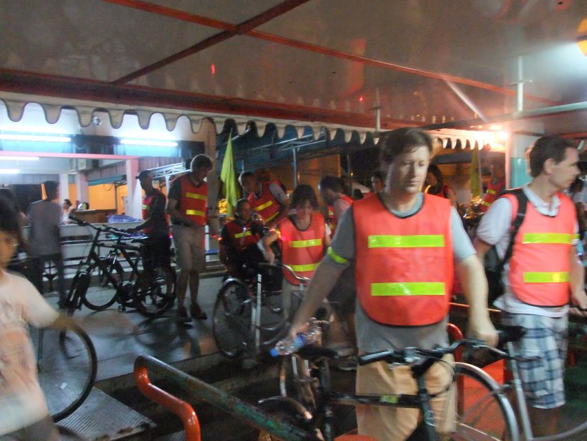 Bangkok by Night Cycling Tour with Street-food Meal - The street-food stop and what the $45 covers
