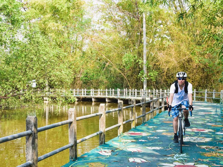 Bangkok: Khlong Toei Market & Bang Krachao Island Bike Tour - Fish, Trees, and a Public Park