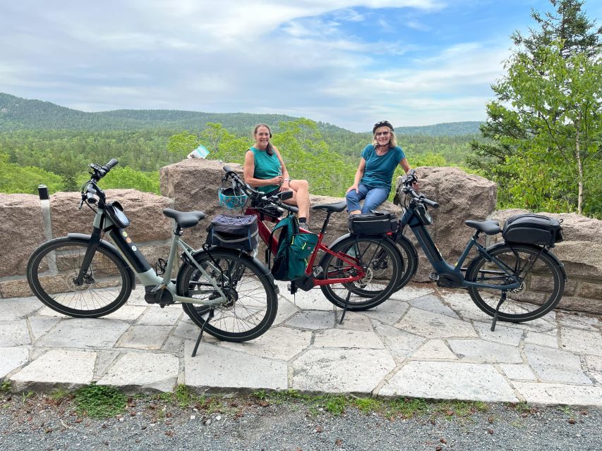 Bar Harbor: Acadia National Park Carriage Roads Ebike Tour - Jordan Pond House gives you a proper halfway break