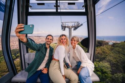E-Bike Tour with Montjuic Cable Car & Boat Ride