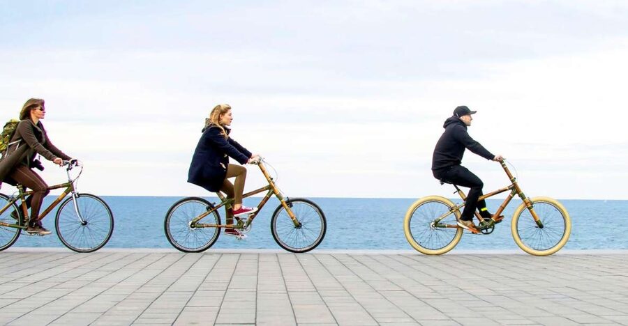 Barcelona: Private Highlights Tour by Bamboo Bicycle - Olympic Village and Parliament of Catalonia