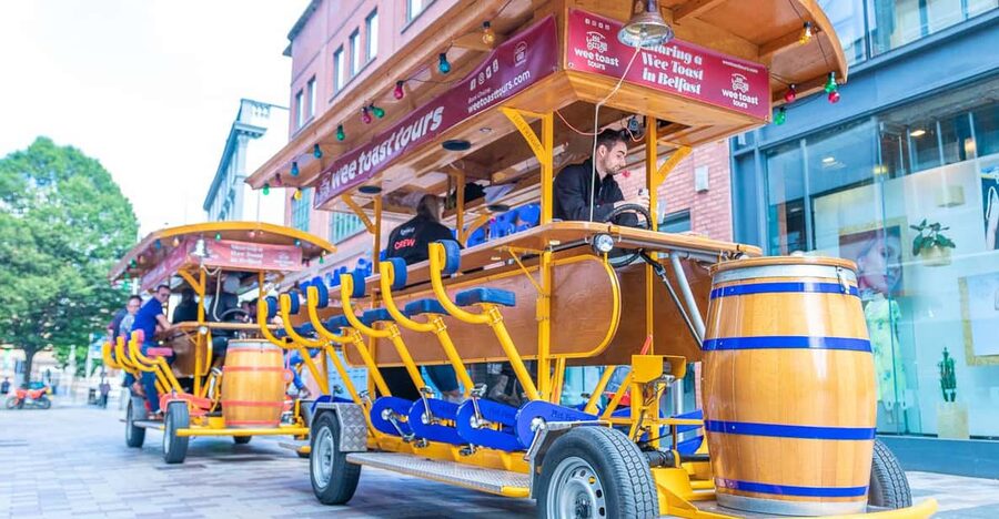 Belfast: City Centre Beer Bike Tour - Pedaling, pouring, and the work involved