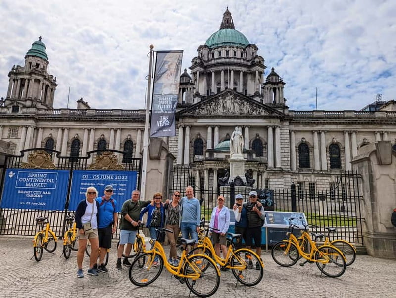 Belfast: City Highlights Bike Tour - City Hall and the central Belfast story