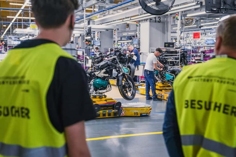 Berlin: BMW Motorrad Production – See How Bikes Are Built - The C-hook system gives the tour its special detail