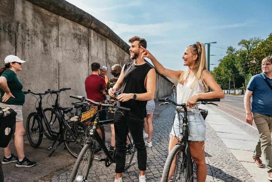 Berlin: Cold War & Berlin Wall History Guided Bike Tour - Mauerpark and the first look at the Wall
