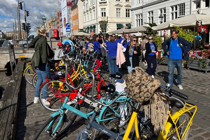 Bike Tour Copenhagen. Private Guide, Concierge Service, Small Grp - Nyhavn, from merchant port to postcard symbol