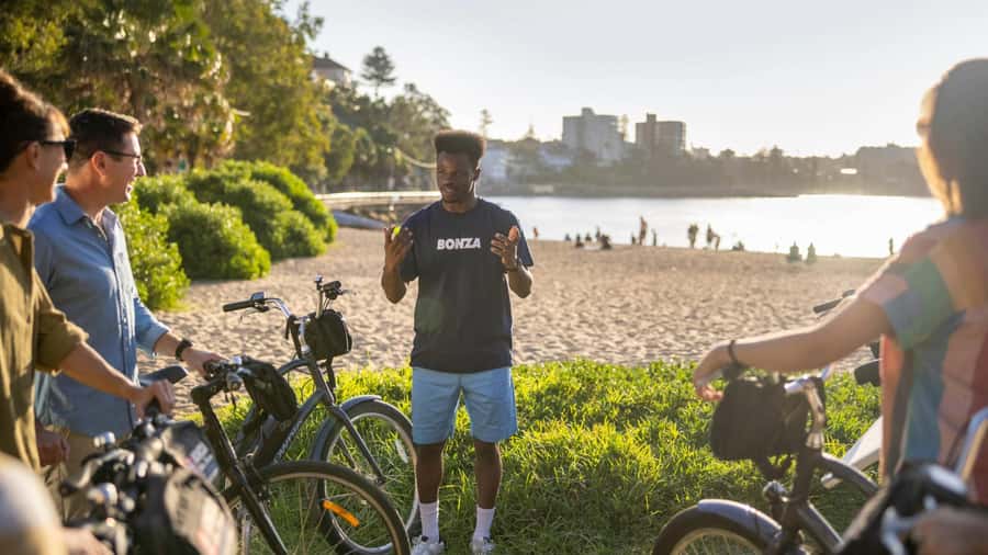 Breathtaking Manly Beach Bicycle and Sunset Cruise Tour - Key points at a glance