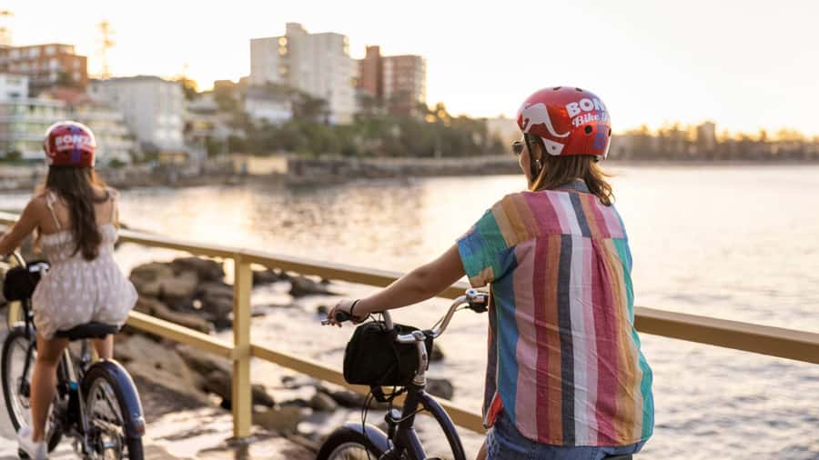 Breathtaking Manly Beach Bicycle and Sunset Cruise Tour - Crossing Sydney Harbour by ferry