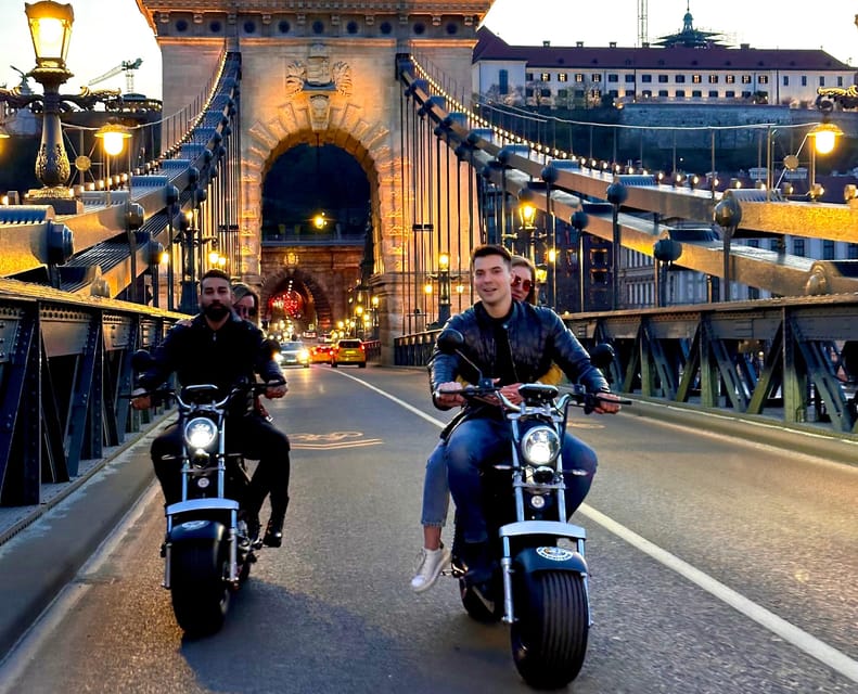 Budapest: Monster Bike Roller Guided City Tour - Chain Bridge and the Danube views