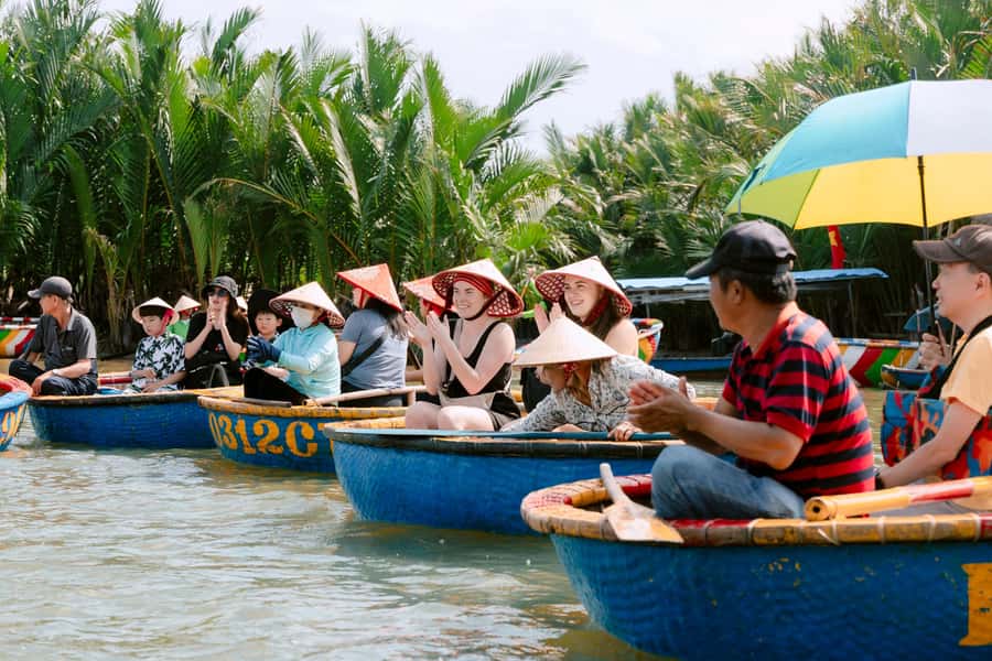 BUFFALO RIDING -BASKET BOAT & BIKE TOUR-HOI AN - Meeting the buffalo on a working farm
