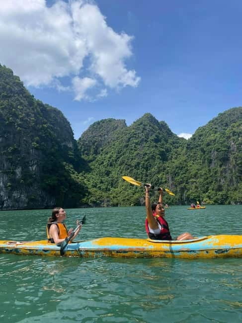 CAT BA: LAN HA & HALONG BAY – KAYAK, BIKE, LUNCH, SNORKEL - Swimming at Ba Trai Dao Beaches