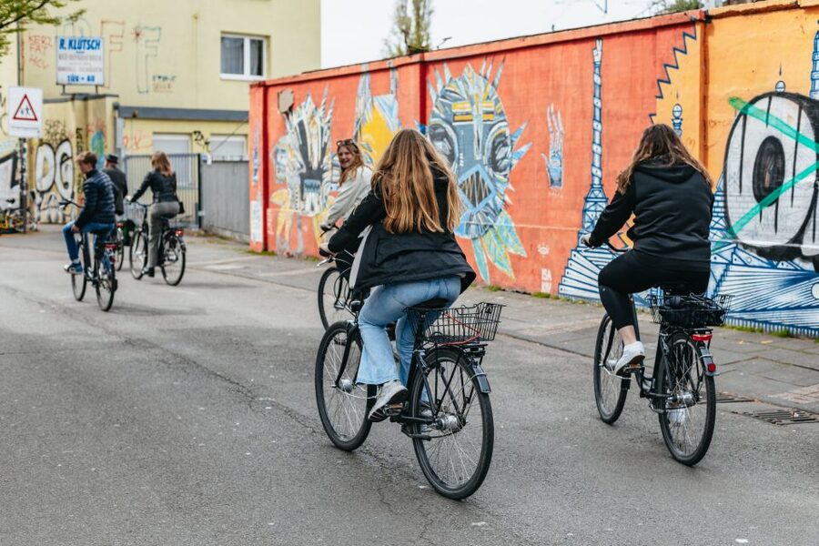 Cologne: Ehrenfeld Street Art Bike Tour - The Belgian Quarter brings art into everyday streets