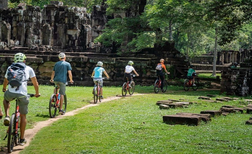 Cycle Angkor Backroad Bike Tour / E-Bike or Tuk Tuk - Forest trails and the tree-covered Ta Prohm
