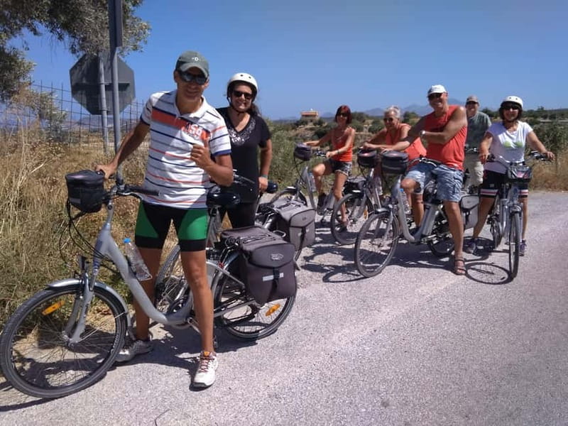 e-Bike Cycling Tour to Arkadi Monastery Full Lunch included - A full Cretan lunch in Kirianna