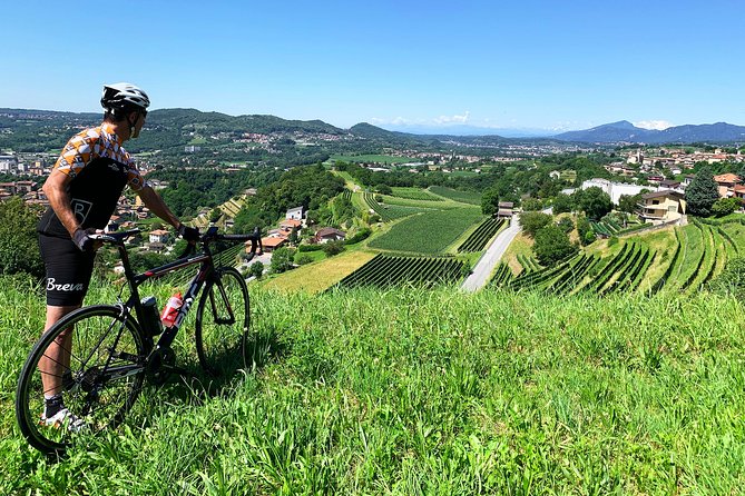 E-Bike Tour Lake Como and Swiss Vineyards - The Swiss border and Merlot vineyards at Vacallo