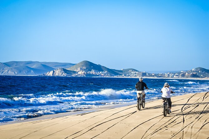 Electric Bike and Beach Camel Ride with Mexican Buffet Lunch - From Cabo to Tierra Sagrada