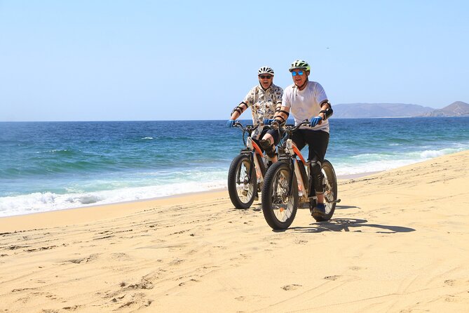Electric Bike and Beach Camel Ride with Mexican Buffet Lunch - Getting comfortable on the electric bike