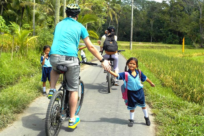 Electric Cycling Tour of Ubud with Free Hotel Transfer and Lunch - Leaving the Ubud streets for rice country