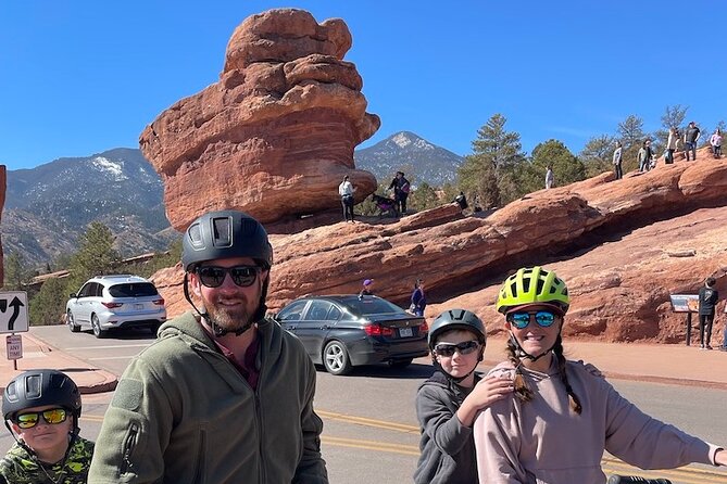 Electric E-Bike Tour of Manitou Springs & Garden of the Gods - The historic railway from a distance