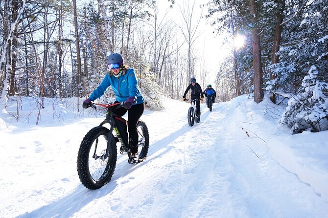 Electric Fat Biking Adventure in Banff | Small Group Adventure - Spray River Trail and the Fairmont view