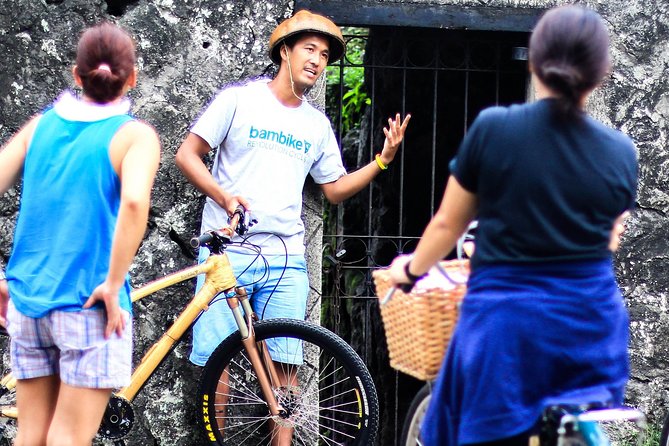 Experience Intramuros with Bamboo Bicycle - Ecotours - Casa Manila and the start at Plaza San Luis