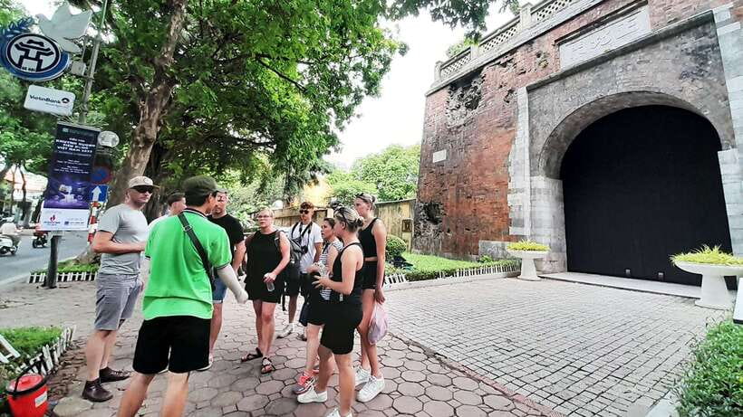 Explore Hanoi Old City By Cycling Tour With Small Groups - Old Quarter streets, Hanoi Church, and the railway