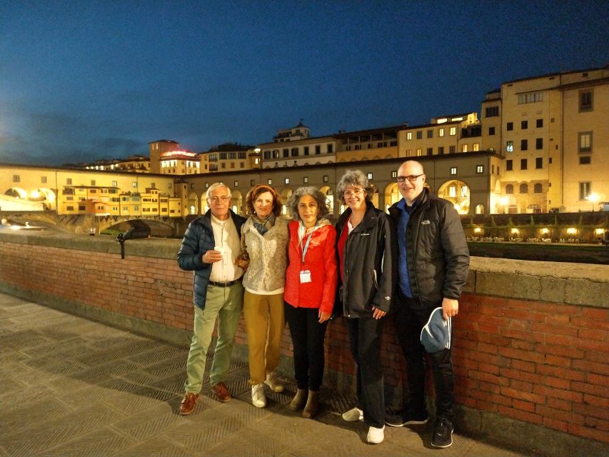 Florence at Night Bike Tour with Wine and Aperitivo Picnic - The Arno and the Lungarno at sunset