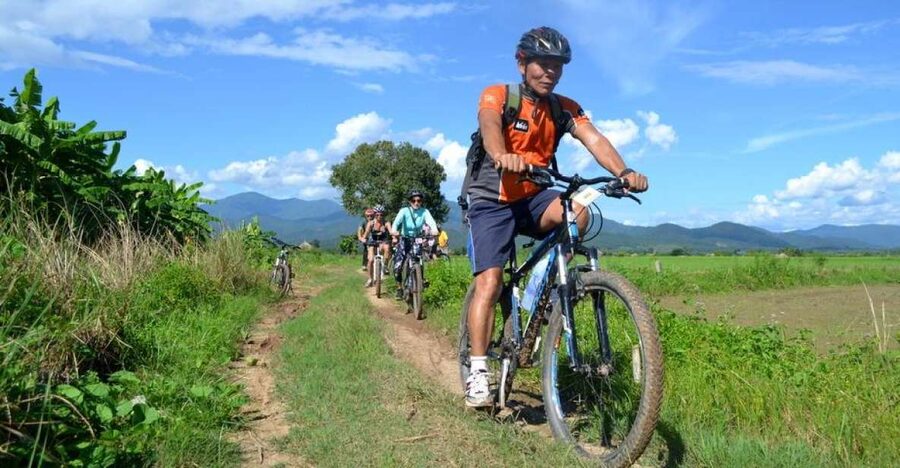 From Chiang Mai: Mae Taeng Valley and Waterfalls Cycle Tour - Thai lunch in a tropical garden