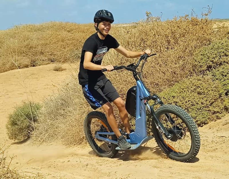 From Corralejo: Fuerteventura Guided E-Bike/E-scooter Tour - A volcanic ride from Corralejo
