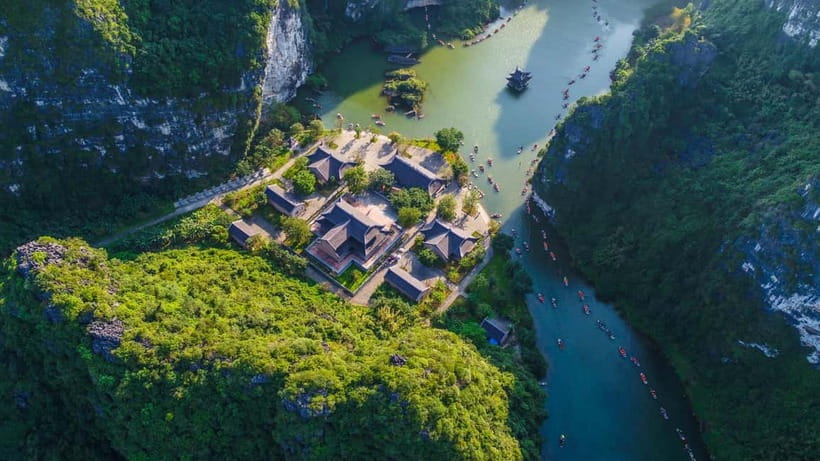 From Hanoi: Ninh Binh Trip with Cycling & Buffet Lunch - Cycling through the village