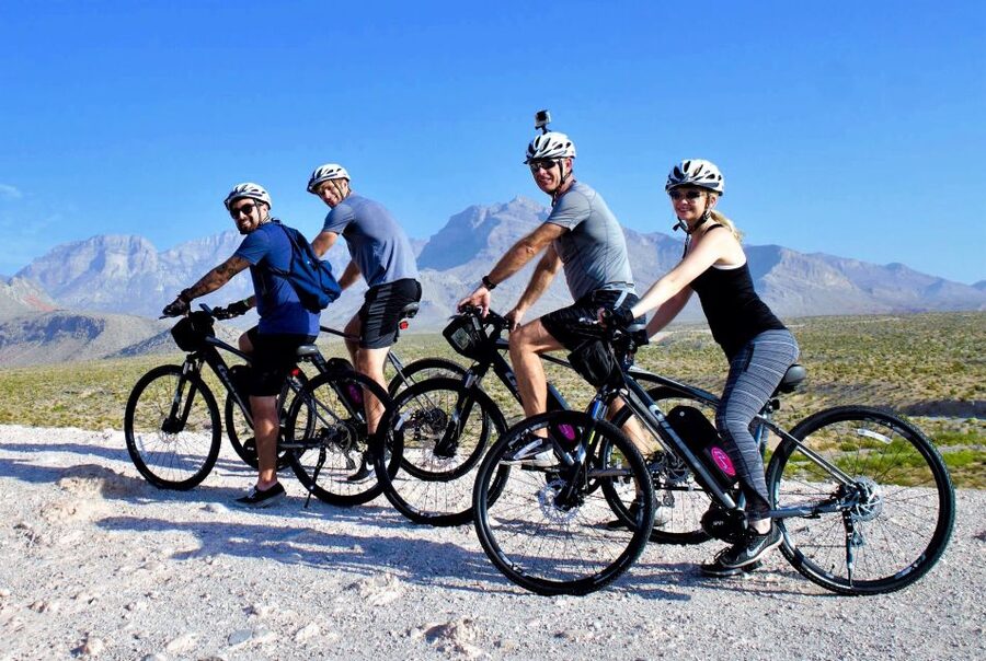 From Las Vegas: Red Rock Canyon Electric Bike Hire - The Red Sandstone Story